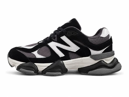 new balance 9060 negro - vista lateral