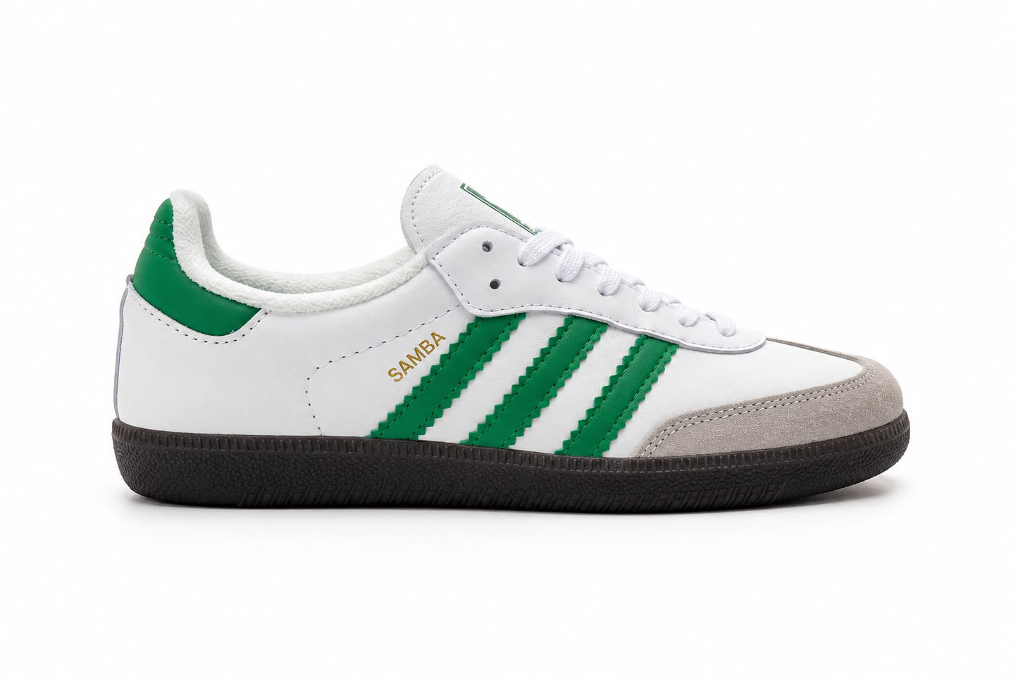adidas samba verde - vista lateral