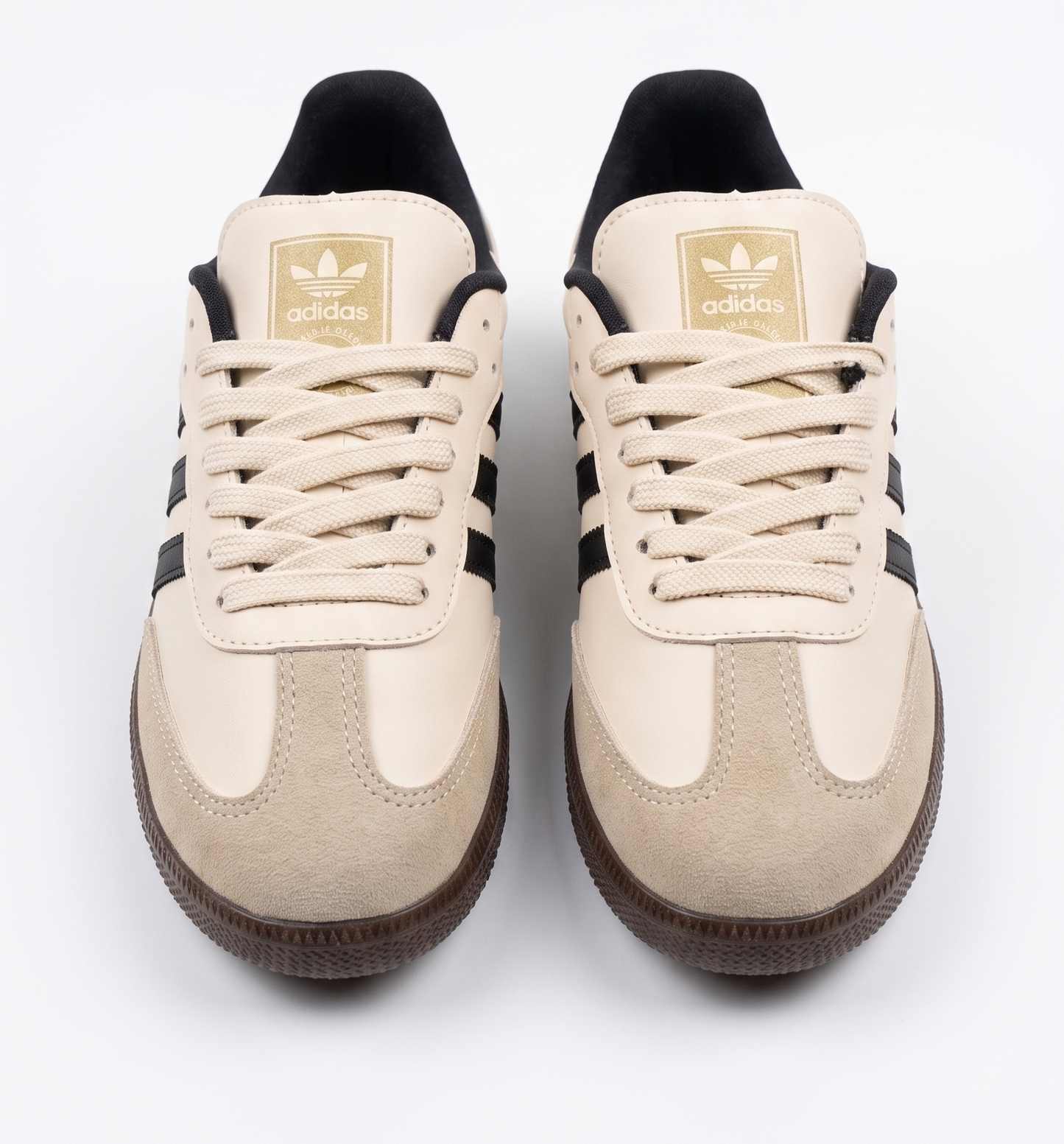 adidas samba - crema/negro gum