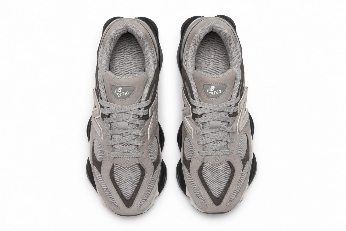 new balance 9060 gris - vista superior