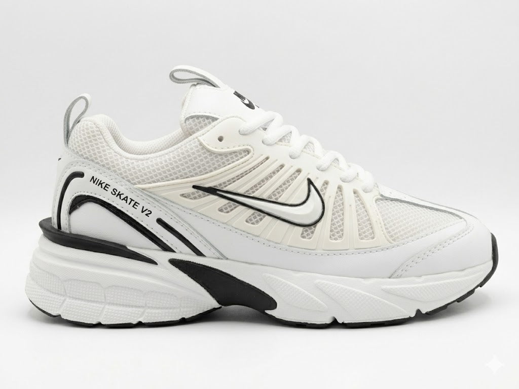 nike skate v2 - blanco/negro