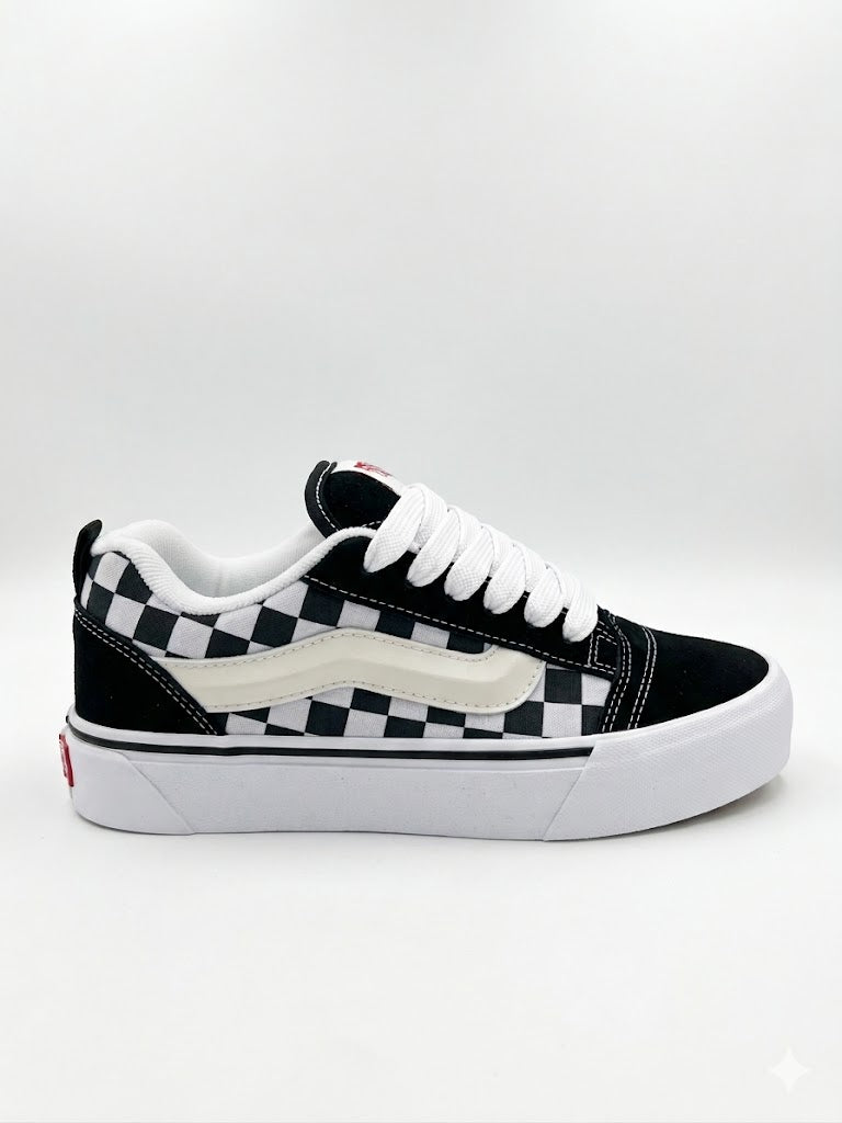 vans knu skool checkerboard black/white