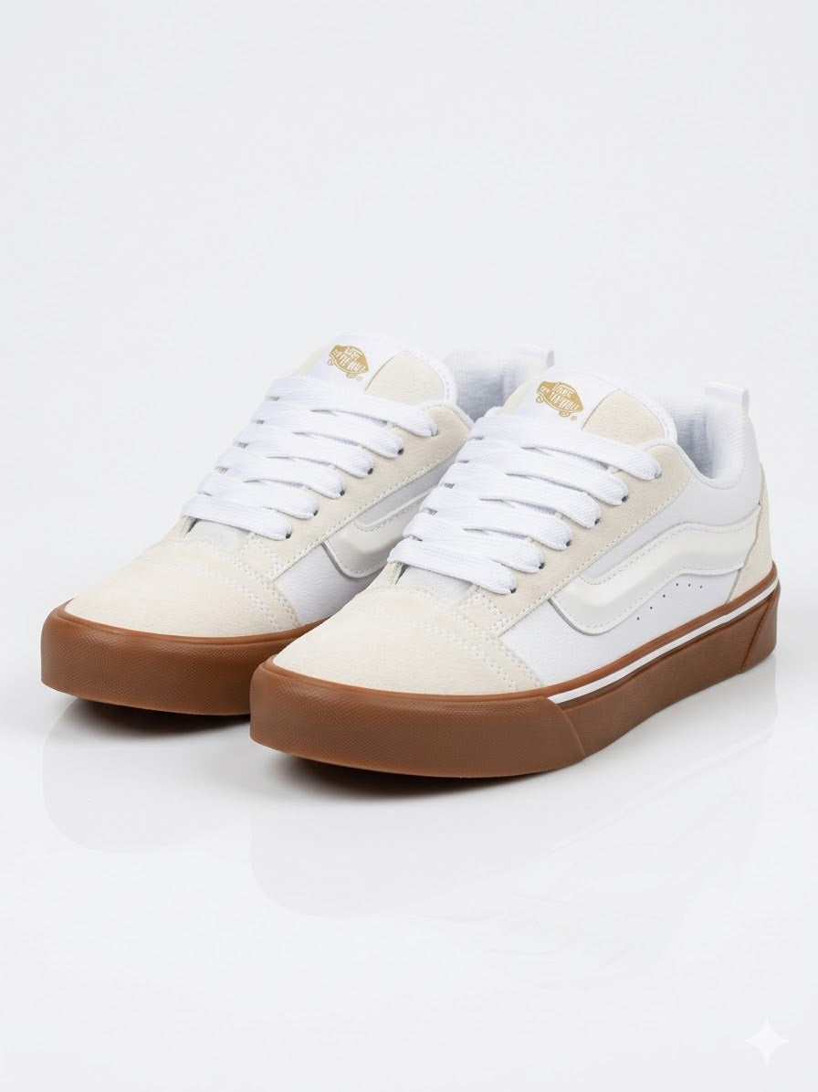 vans knu skool beige