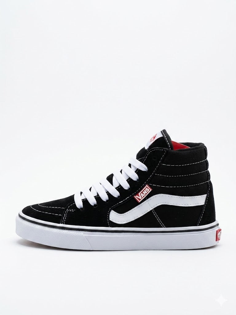 vans sk8-hi negro blanco
